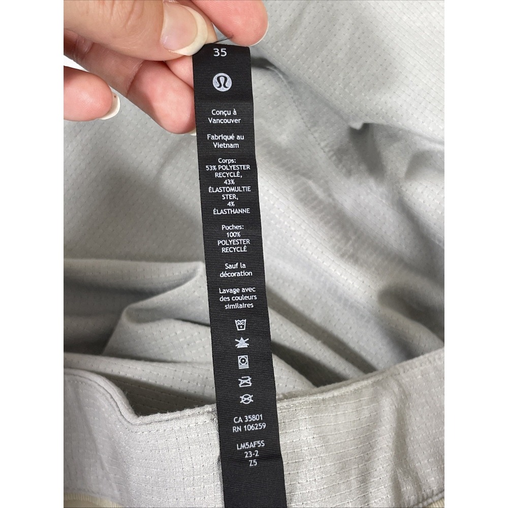 Lululemon Commission‎ Pants Mens Size 35x29 Ventlight Silver Stretch Office Golf - Picture 11 of 15